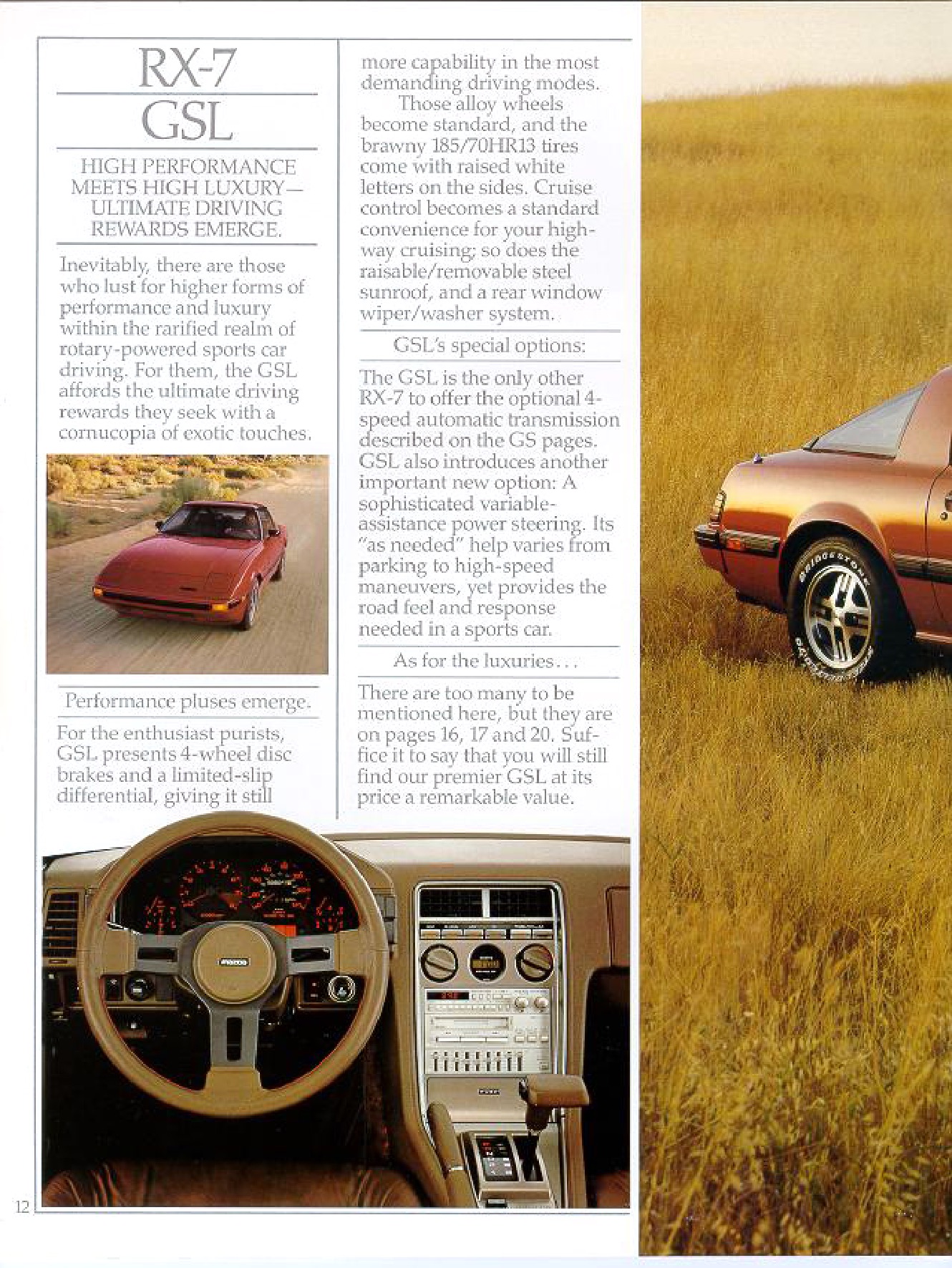 1984 Mazda RX-7 Brochure Page 21